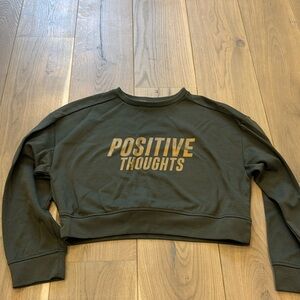 Zara girls cropped crew neck